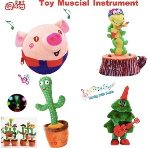 Mystery Box Lucky Suprise Boxes Parrot Cactus decoration Gift Kids Funny Early Education Toys Knitted Fabric Plush Montessori