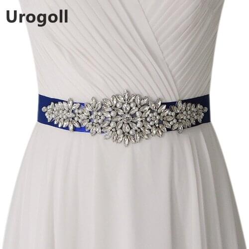 Fashion Women Evening Dress With Rhinestones Pearls Wedding Belts Wedding Sashes Bridal Belts Sashes Crystal Belt For Girl Party