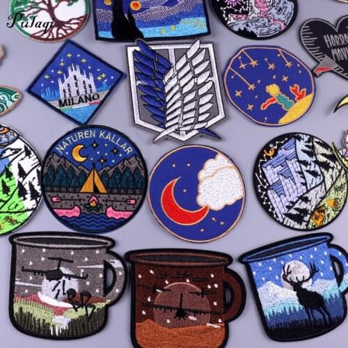 Attack on Giants Badges Clothes Embroidery Patch Applique Sewing Decorative Ironing Patches For T-Shirt Stripes Clothing Sticker