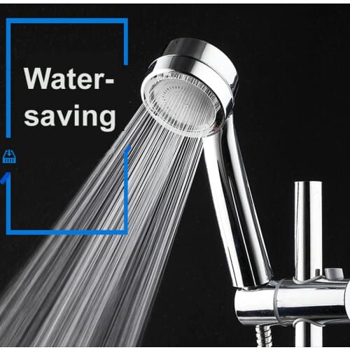 FYP145 Water Handheld Shower Head Pressure Boosting Power Massage Shower With Arm Showerhead Bathroom Accessory