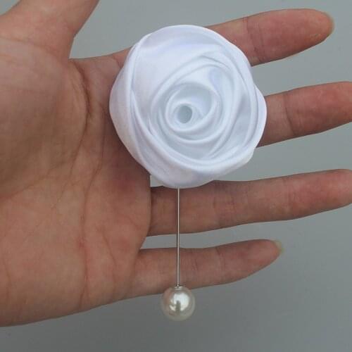 New Wedding Prom Corsage Artificial Flower Brooch Wedding Boutonniere Groom Bridesmaid Groomsmen Flowers Boutonniere XH0675-J