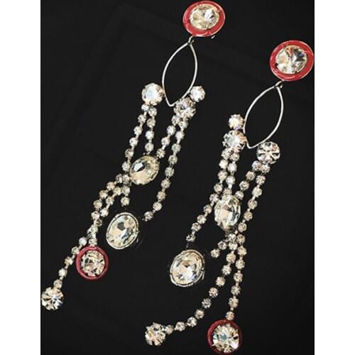 2017 New Arrive exaggerate long dangle earrings for women fashion stylish cool big drop earring ladies tassel jewelry #ER097