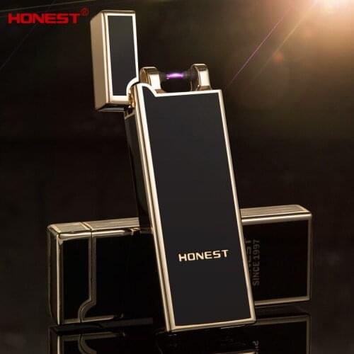 Honest New Product Metal USB Arc Lighter Charging Windproof Personality Creative Men’s Gift Portable Lighter