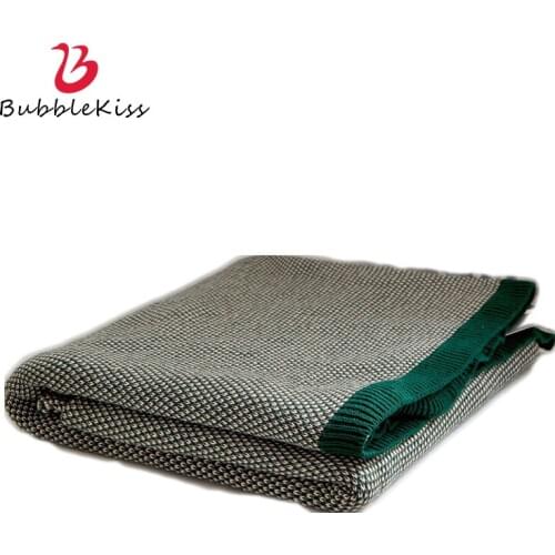 Bubble Kiss Nordic Style Blanket Home Knitted Thread Throw Blanket Casual Portable Blankets For Beds Sofa Thicken Office Blanket