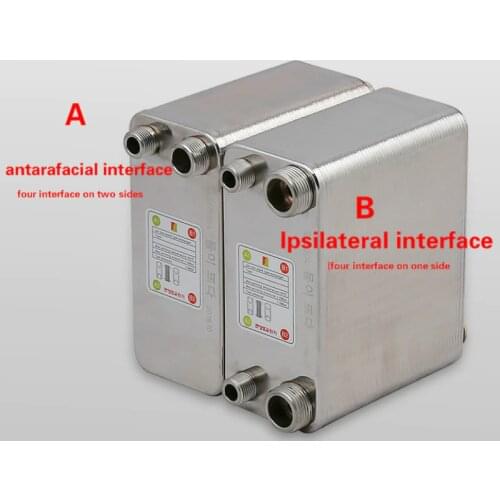 Brazed plate heat exchanger household stainless steel heat exchanger with 1/2" 3/4"barb Wall-mounted