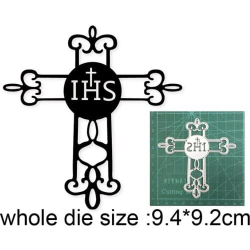 2020 new metal dies Lace Cross Frame Cutting Dies Stencils dies for Scrapbooking DIY Album Paper Cards Making Embossing Dies Cut