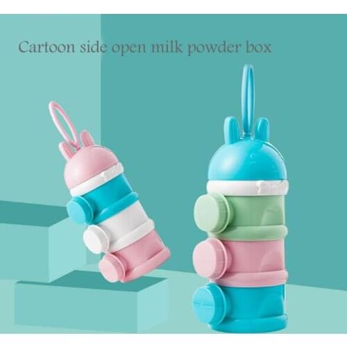 Portable milk powder box newborn baby feeding container baby child formula milk three candy snack fruit box