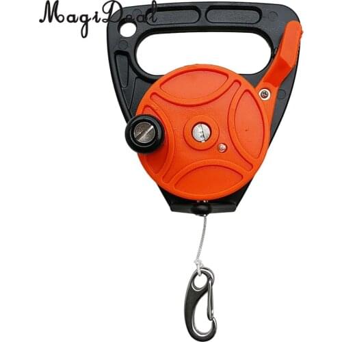 Durable Heavy Duty Plastic Dive Wreck Reel Kayak Anchor w/ Line, Handle, Clip for Snorkeling Scuba Diving Water Sports Accessory