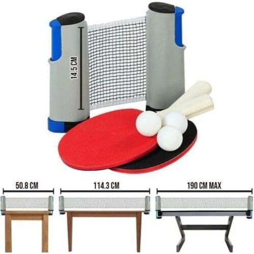 Professional Anywhere Pocket Table Tennis Net Sports Trainning Set Anywhere Retractable Pingpong Post Net Home Sports Tool