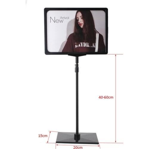 A4 label frame top grade price ticket case stand advertisement desk sign display stand poster banner photo frame holder stand