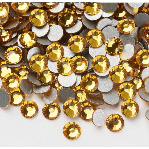 Nail Art Non Hotfix Rhinestone/ Glue-on Nail Art Rhinestone Glass Crystal Ss2-ss30 All Size High Quality Non Hotfix Rhinestone