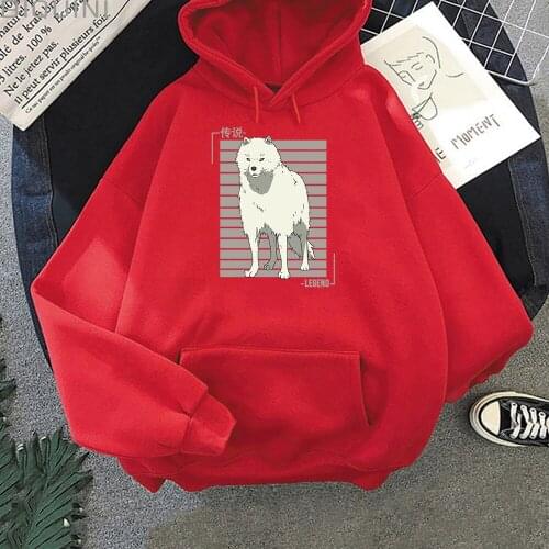 Oversized Hoodie Women Men Cartoon Dog To Your Eternity Print Cool Kawai Pullover Spring Casual Harajuku Sweatshirt Fashion Tops