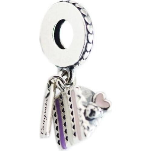 Beads FOR Jewelry Making DIY Sterling-Silver-Jewelry Celebration Cake Bead Charm 925 Silver Berloque Perles Charm