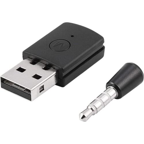 3.5mm Bluetooth 4.0 + EDR USB Bluetooth Dongle Latest Version USB Adapter for PS4 Stable Performance for Bluetooth Headsets New