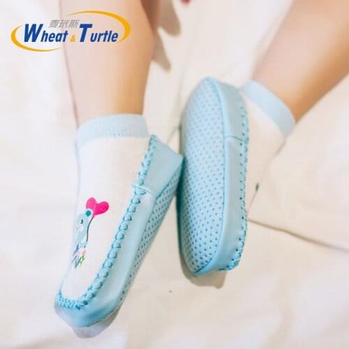 Spring and Autumn winter cartoon baby socks Baby steps non-slip Leather Sole cotton children floor socks baby socks newborn