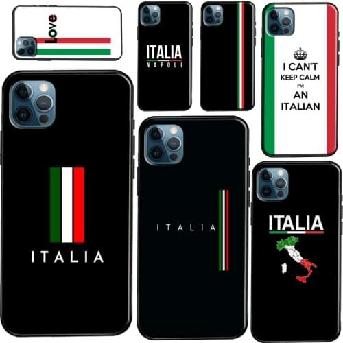 Italy Flag Vintage Italian Soft Phone Case For iPhone 11 Pro Max 12 Mini 6S 7 8 Plus X XR XS Max 5S SE 2020 Fundas