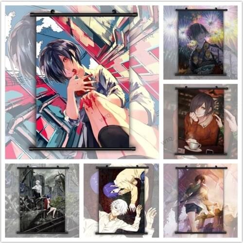 WTQ Canvas Painting Tokyo Ghoul Kamishiro Rize Kaneki Ken Anime Posters Wall Decor Wall Art Picture Room Decor Home Decor
