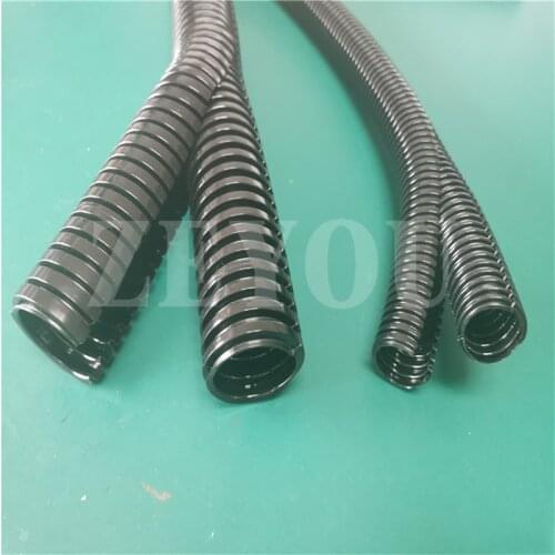 1 meter ID8.9*OD13.8mm PA Nylon double deck split convoluted tube for electrical wire