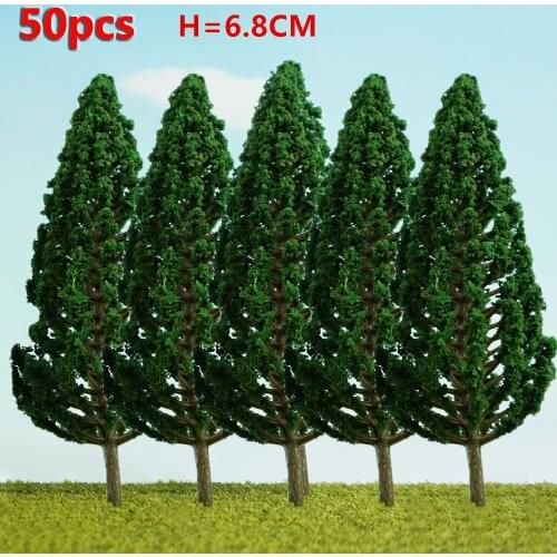 20/50pcs Plastic Miniature Model Trees Artificial Tree Train Railroad Layout Scenery Architecture Kids Landscape Accessory Tree
