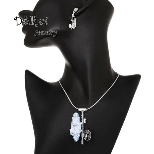 2020 New Key Pendants Necklaes Jewelry Sets Fashion Enamel Crystal Snake Chains Choker Necklace Set Mothers Day Gifts Hot Sale