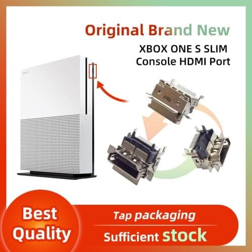 5 Pieces Original New 1080P HDMI-compatible Interface Port Socket Replacement For XBOX ONE SLIM Motherboard Repair Connector