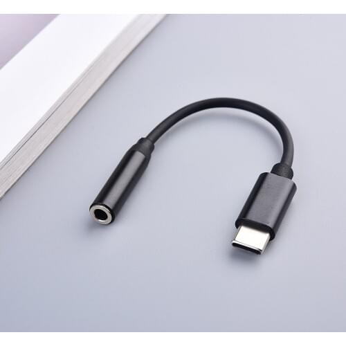 Type C 3.5mm Jack Earphone USB C To 3.5mm DAC Headphones Adapter Digital Audio Cable For HTC U12 Plus U11 Life U11+ U20 Samsung