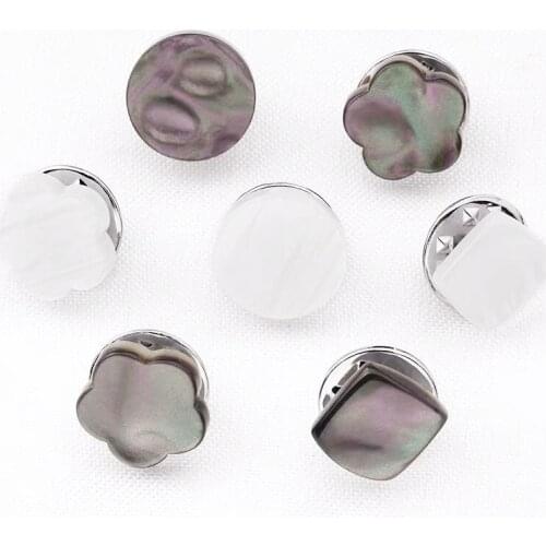 Buckle Brooch High-end Charm Fashion Anti-glare Shirt T-shirt Pearl Small Fragrant Wind Shell Fixed Clothing Neckline