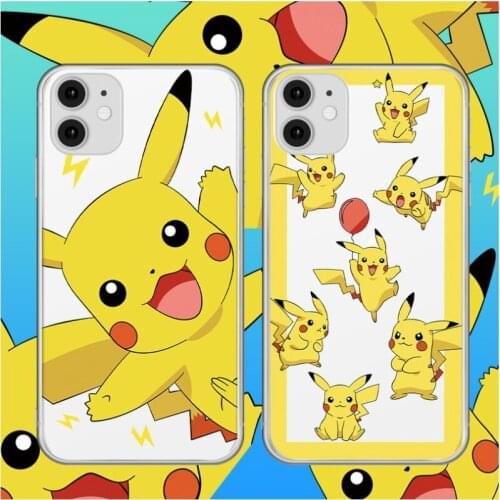 Pokemon Pikachu Phone Case for IPhone 6 / 6S / 6plus 7 / 8 / Plus X / XS / XR / XS Max Cute Cartoon Anti-fall Silicone Case Gift