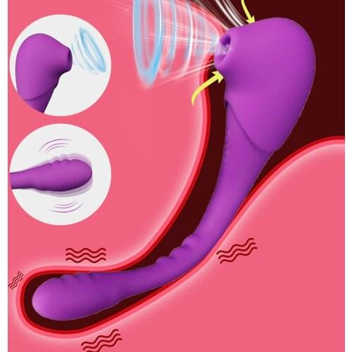 Clit Sucking G Spot Dildo Vibrator For Couples 10 Speeds Clit Sucker Vagina Nipple Clitoris Stimulator Adult Sex Toys for Women