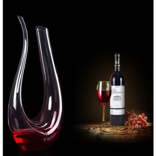 1500ML Big Decanter Handmade Crystal Red Wine Brandy Champagne Glasses Decanter Bottle Jug Pourer Aerator For Family Bar