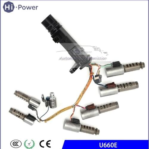 U660E Transmission Solenoid Kit W/Harness for Toyota CAMRY/ALPHARD/AVALON/BELDE automatic transmission tools oto aksesuar