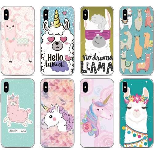Llama Unicorn Phone Case For OPPO Realme X50 5 6 Find X2 Reno A Ace 3 Pro A92S A91 F15 A52 A72 AX7 A5S A31 A8 A9 A5 2020 Cover