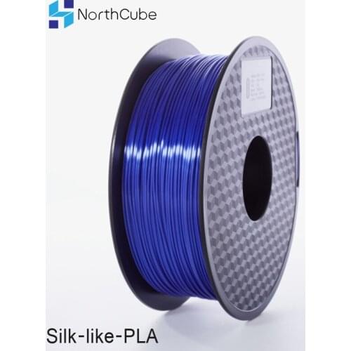 NorthCube 3D Printing Silk PLA Filament 3D Printer Filament 1.75mm 1KG Silk Like Series Silk Blue Purple Color Filament