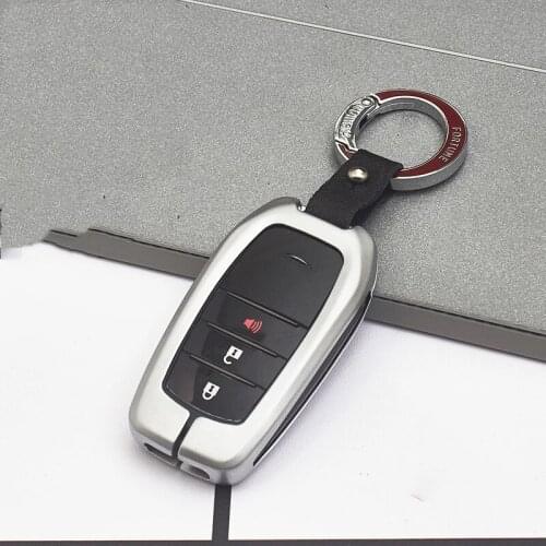New Zinc Alloy Car Smart Key Protective Shell Accessories For Toyota RAV4 Land Cruiser Prado Elfa Grandmaster Previa’s