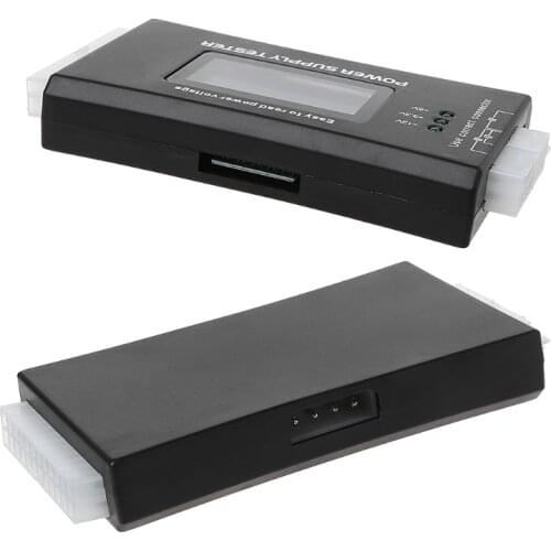 New LCD PC Computer 20/24 Pin 4 PSU BTX ITX SATA HDD Power Supply Tester H054