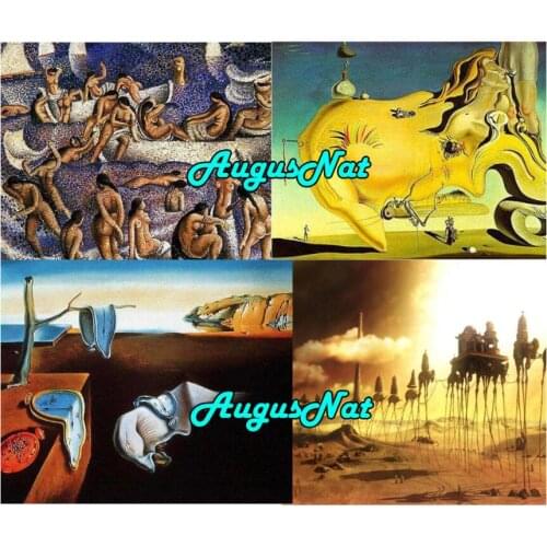 Salvador dali diamond painting full drill round beads pictures abstract wall decor diamand embroidery kit pearl paint large size