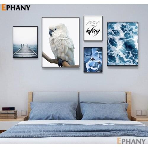 Nordic Sea Landscape Wall Art Canvas Poster Print Ocean Painting Scandinavian Decoration Picture Modern Living Room Decor