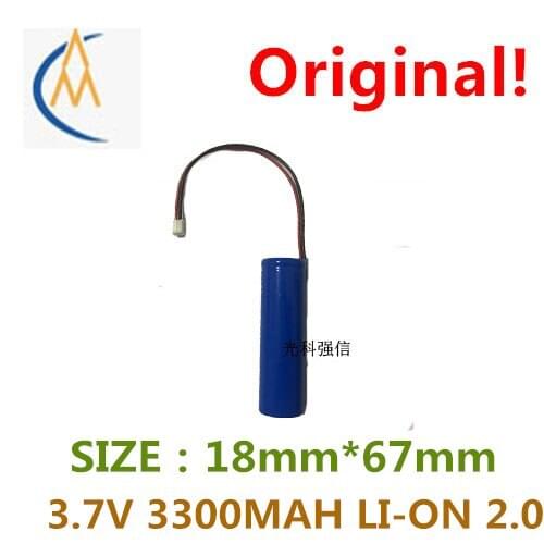Brand new genuine 3.7V polymer lithium rechargeable battery 18650 3300mah lead ph2.0 plug sound toy model durable new date