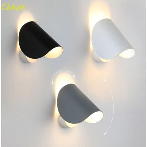 LED revolving wall lamp bedside reading lamp aisle staircase background wall decorative wall lamp