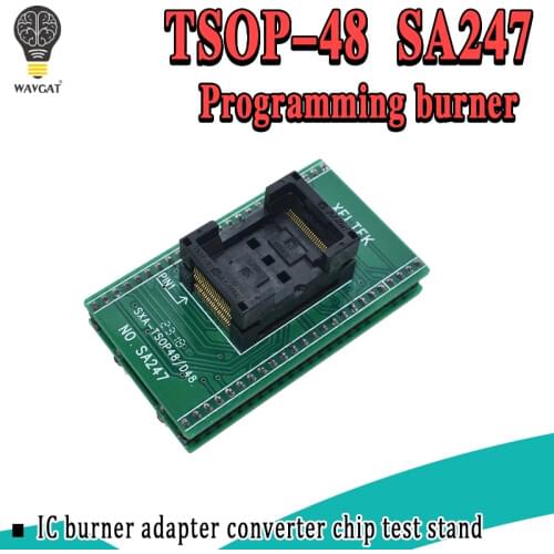 Top Quality TSOP48 to DIP48 adapter,TSOP48 test socket 0.5mm Pitch for RT809F RT809H & for XELTEK USB Programmer
