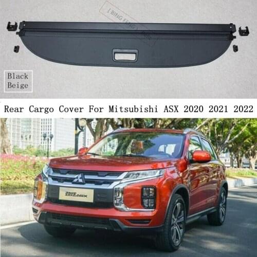 Rear Cargo Cover For Mitsubishi ASX 2020 2021 2022 Privacy Trunk Screen Security Shield Shade Black Beige Auto Accessories