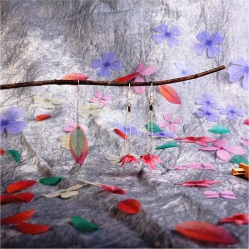 100pcs Sigle Layer Tulle Leaf DIY Handmade Hairpin Necklace Earring Simulation Gauze Flower Petals Jewelry DIY Hair Accessories
