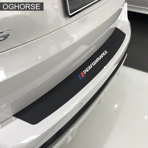 New Performance Rubber Car Rear Bumper Edge Trim Guard Plate Protector Sticker Protection Cover For BMW X5 G05 2019 Accessories