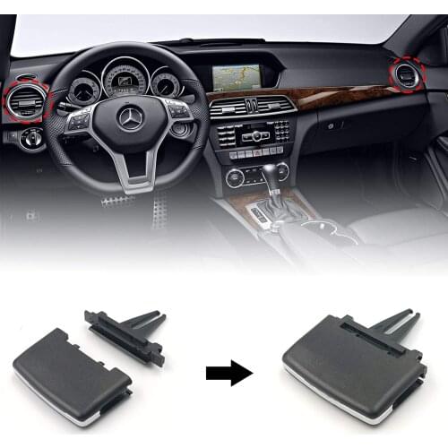 Car Front Left Right Air Vent Clips Outlet Tabs for Mercedes Benz W204 C250 Sport C300 Luxury 4Matic C350 Sport C63 AMG Coupe