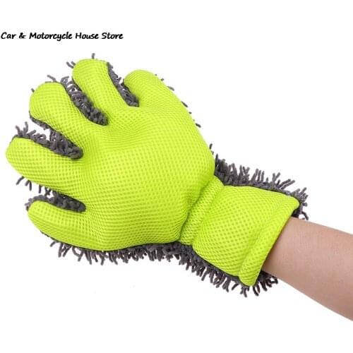 1pc Cleaning Glove Car Sponges Mitt Microfiber Interior Exterior Care Wash Tool