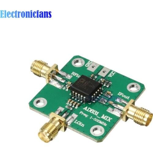 AD831 0.1-500MHz 10dBm Gain High Frequency RF Mixer Inverter Board Module Radio Converter With DC Isolation Capacitors