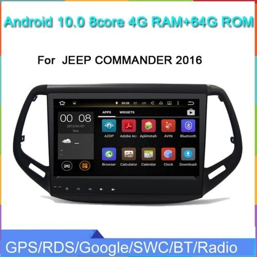 10.1" car multimedia player for COMMANDER 2016 android 10.0 car audio player with radio auto head unit wifi gps navigation
