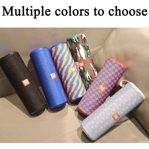 Wireless Mini Column 3D 10W Stereo Music Surround Support FM TF Card Bass Box Bluetooth-compatible Speaker Outdoor Loudspeaker