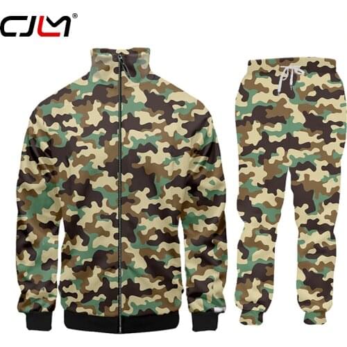 Cjlm Mens Camouflage Hoodies