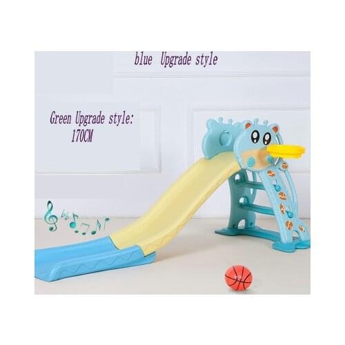 Children slide Childrens home indoor birthday toys with widening, lengthening, thickening and folding a small slide